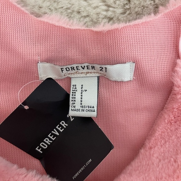 Pink Furry Fuzzy Cropped Tanktop - Picture 7 of 7